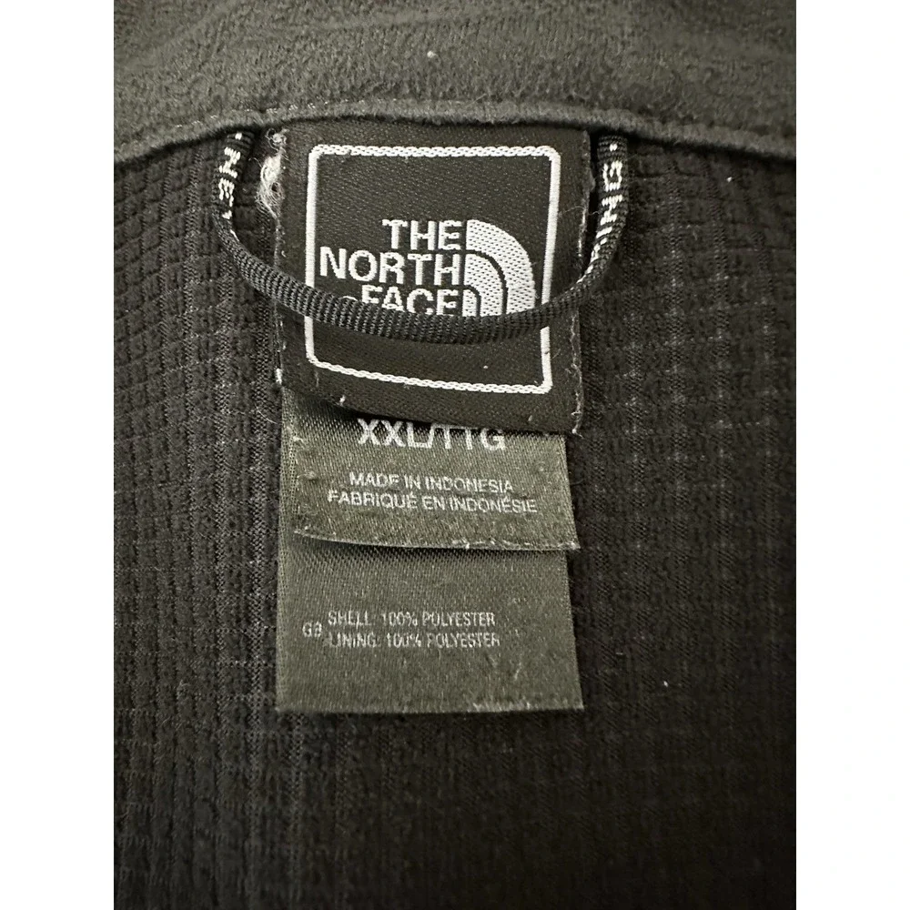 The North Face Fleece Jacket Mens 2XL XXL Windwall Full Zip‎ Blue Gray